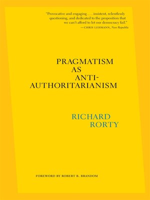 cover image of Pragmatism as Anti-Authoritarianism
